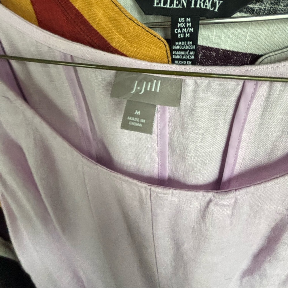 J. Jill Lavender Dress — Linen